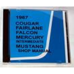 1967 Cougar,Falcon,Fairlane,Mercury Intermediate, mustang Shop manual CD